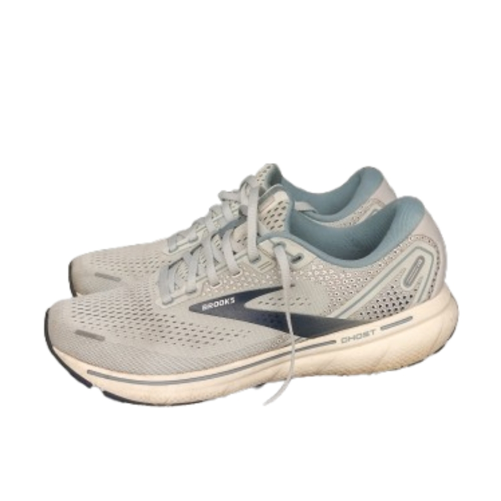 Brooks Ghost 14 Gray  Blue Running Gym Walk Women's Shoes Sneakers Size 9.5 B